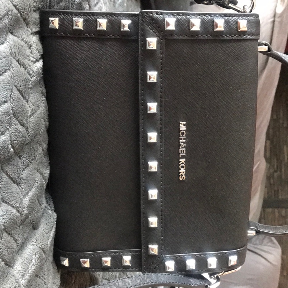 NWT Michael Kors black leather purse